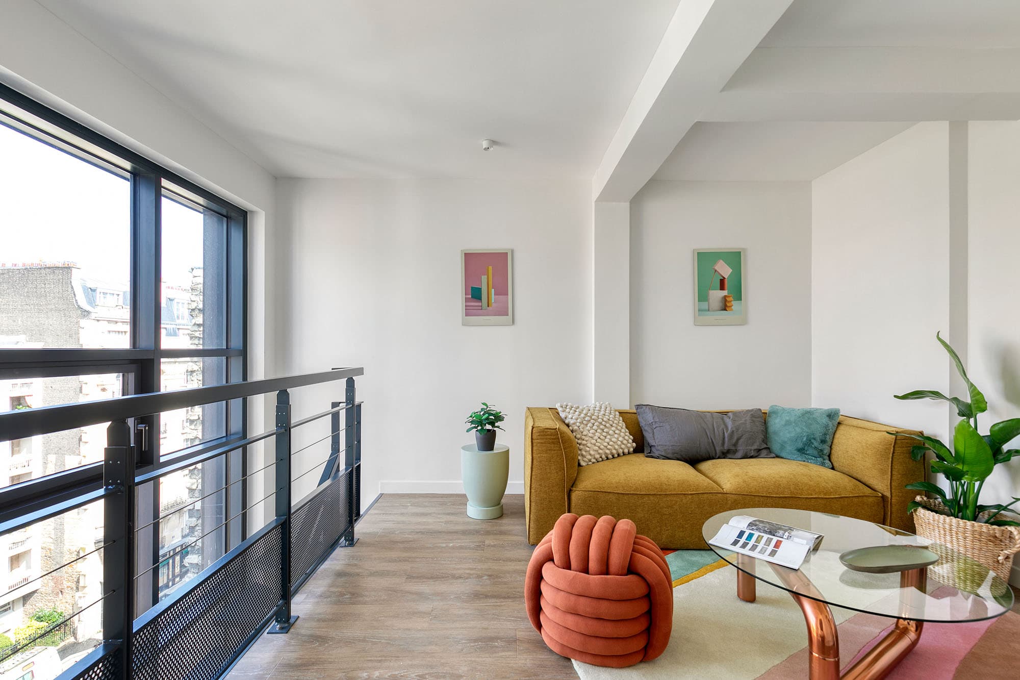 Espace commun salon Paris 15 Louise - Coliving Sharies