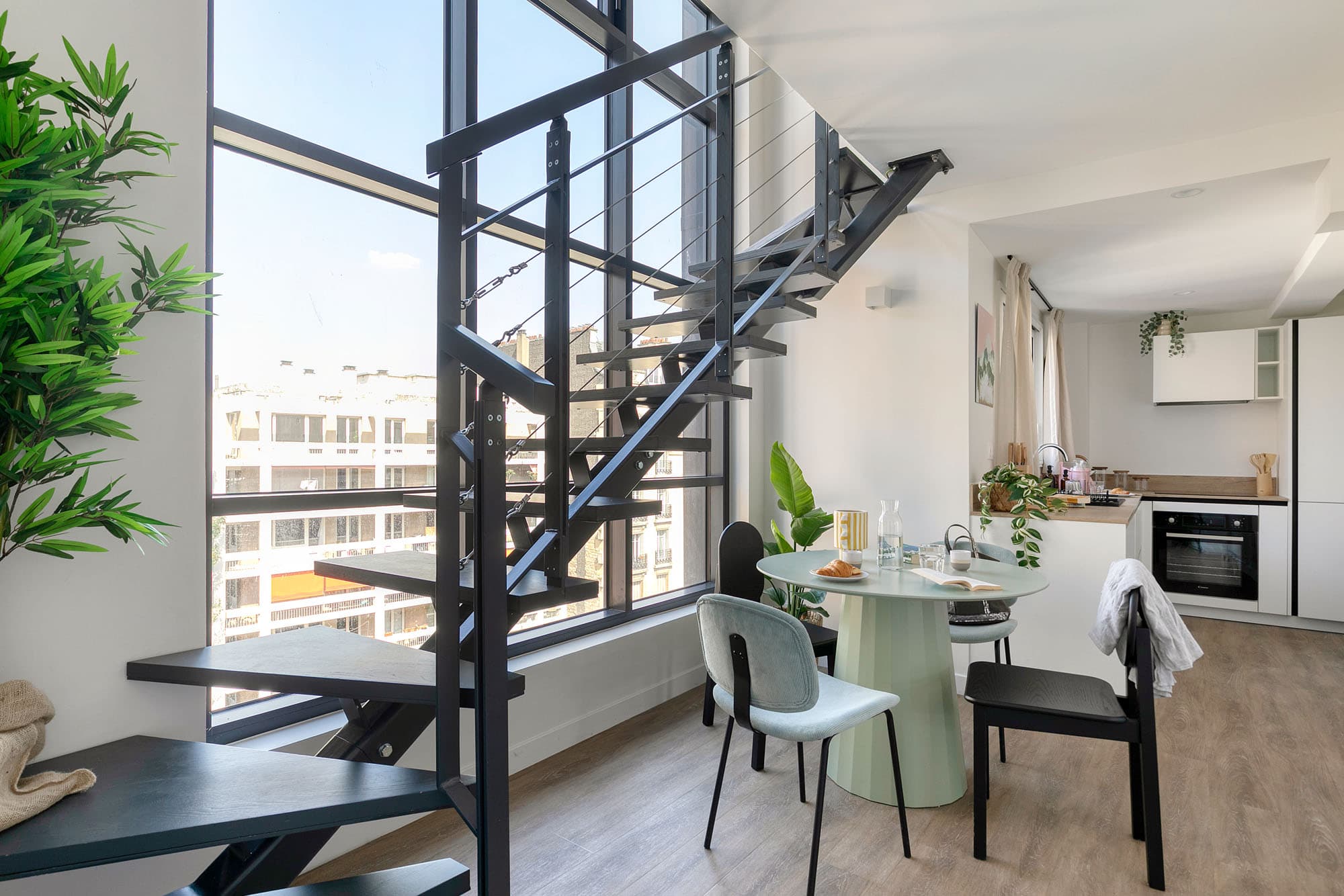 Salon Appartement Paris 15 Biome - Coliving Sharies