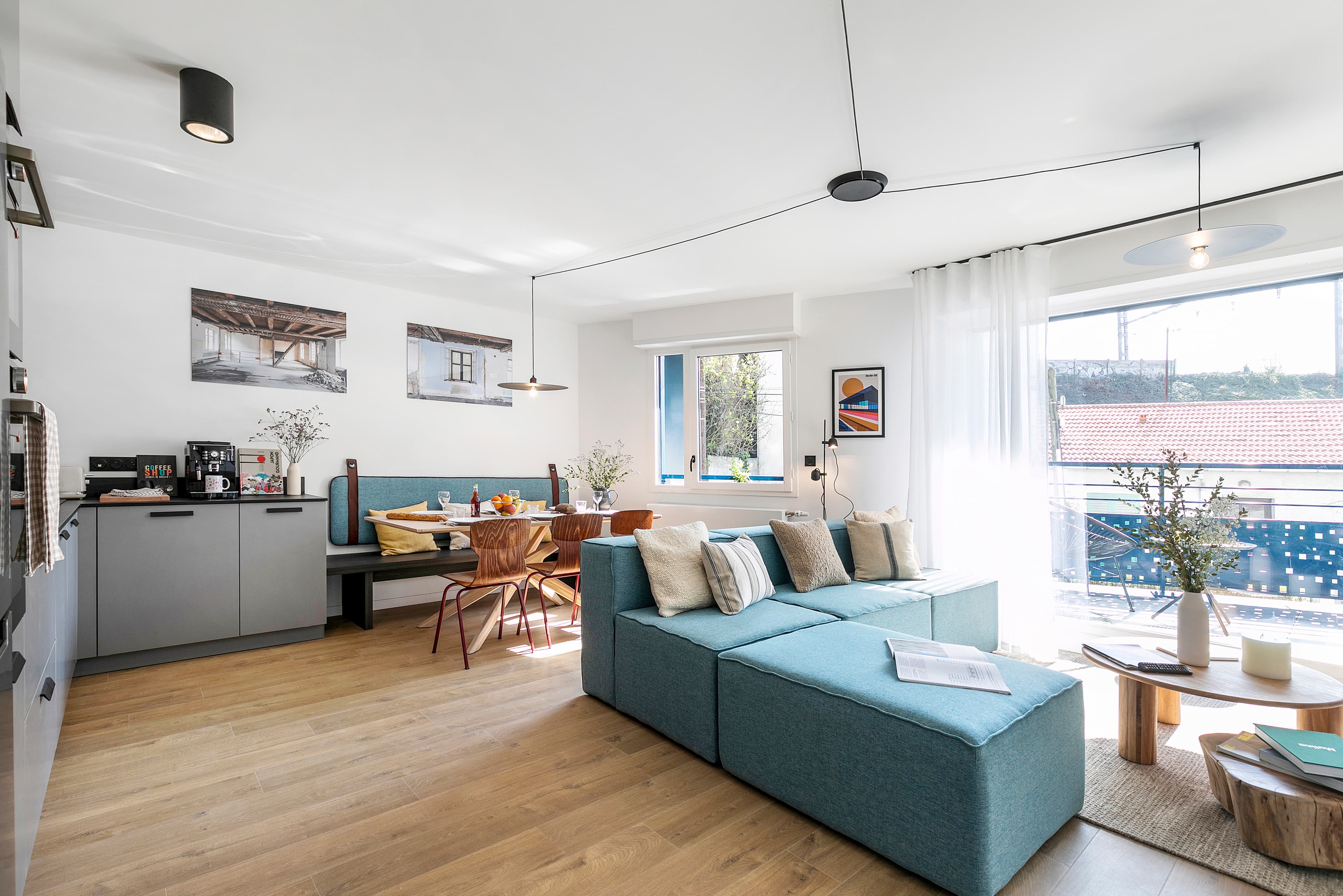 Salon Appartement Paris 15 Biome - Coliving Sharies