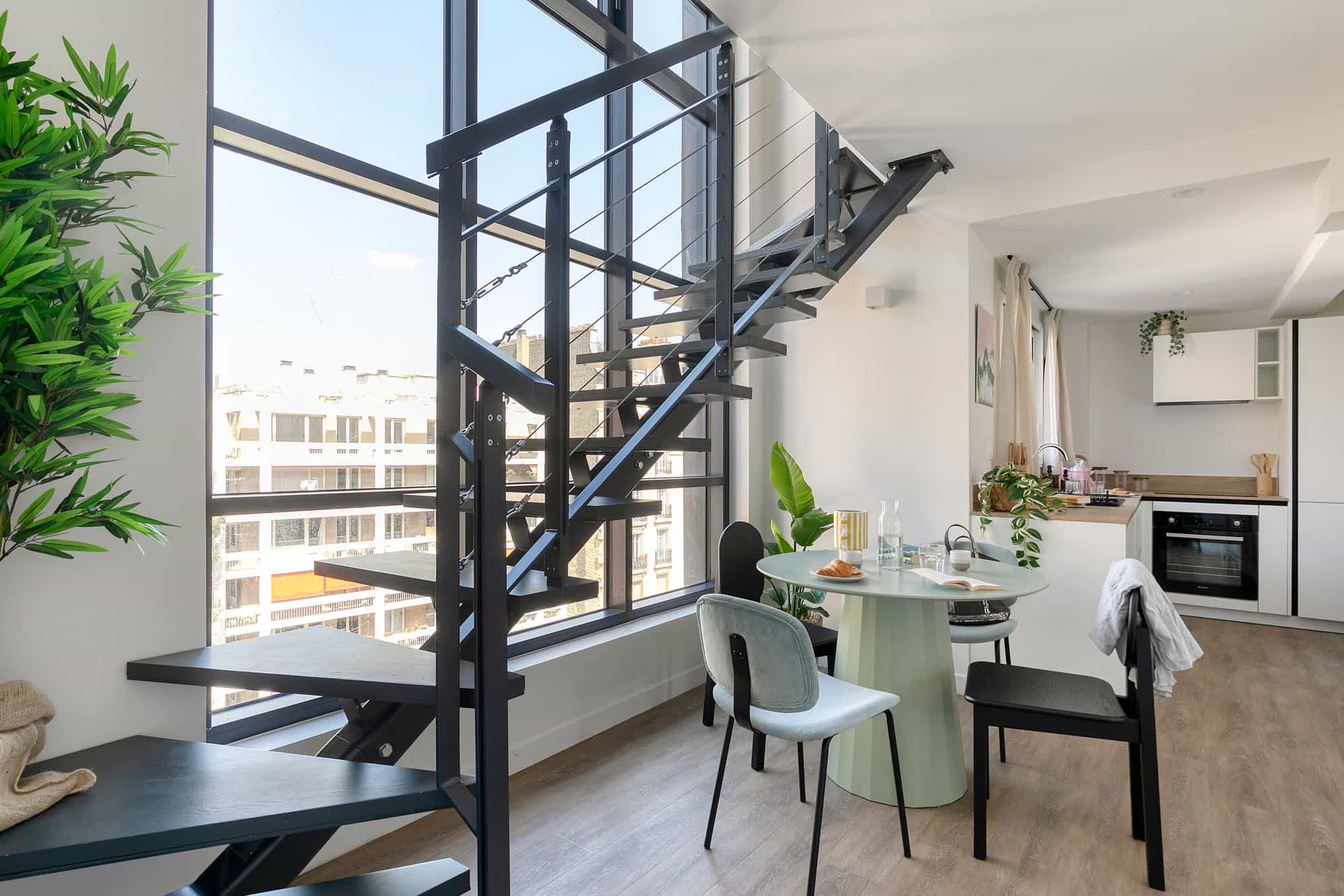 Salon Appartement Paris 15 Biome - Coliving Sharies